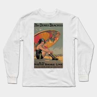 Vintage Poster: The Dunes Beaches Long Sleeve T-Shirt